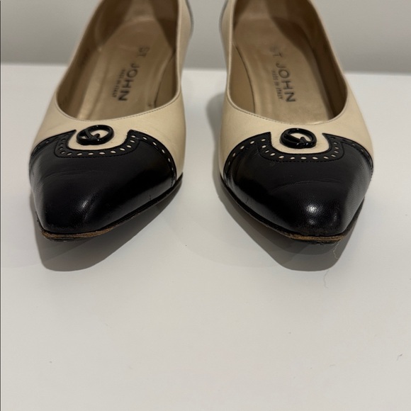 St. John Black and Cream Heels